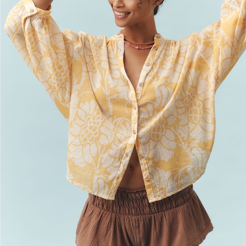 Anthropologie The Sydney batwing  blouse by Pilcro XS